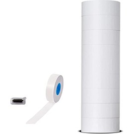 Veltec Premium 2212 Pricing Labels for Garvey and Contact 22-6 22-7 22-8 Price Gun - 9 Rolls, 11,000 Labels and Free Inker (White)