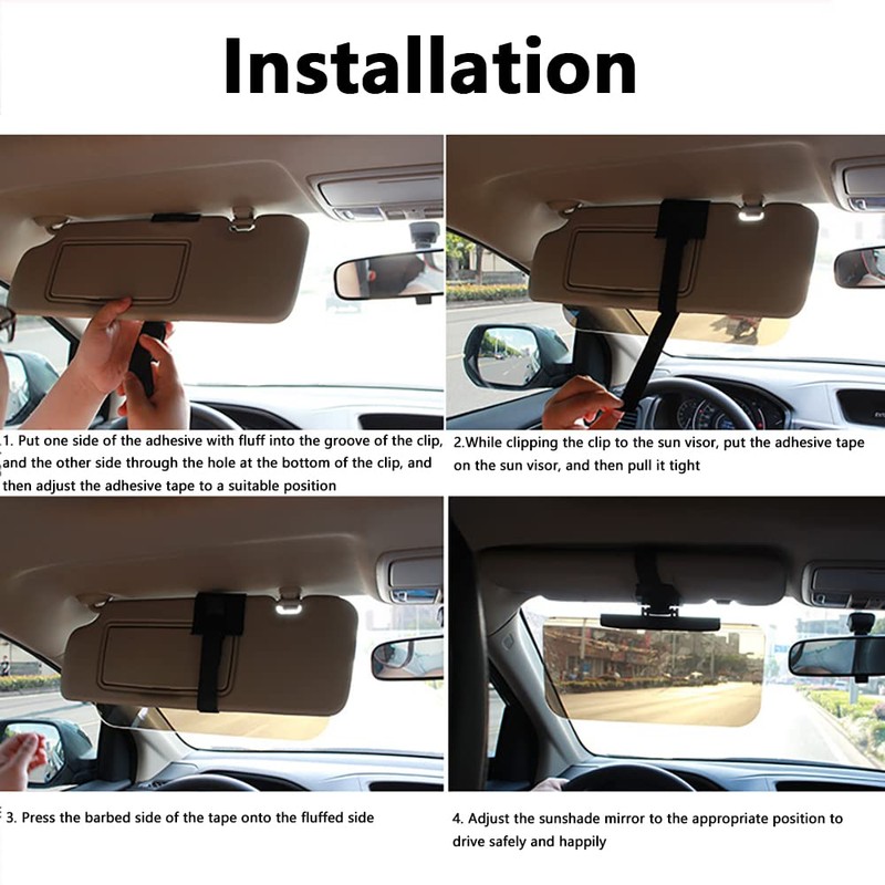 Riloer Anti-glare car visor, car sun visor, suitable for most