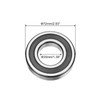 sourcing map 6207-2RS Deep Groove Ball Bearing,35 x 72 x