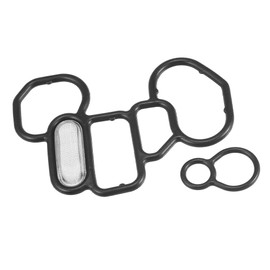 A ABSOPRO Solenoid Gasket Set 36172P8AA01, 15825P8AA01 VTEC Solenoid Gasket Spool Valve Filter Screen for Honda Accord 1998-2012 (Set of 2)