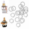 10 Set Jack Socket Nut with Washer, Guitar Nuts and