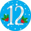 144 12 Days of Christmas Countdown Advent Number Stickers 1-12