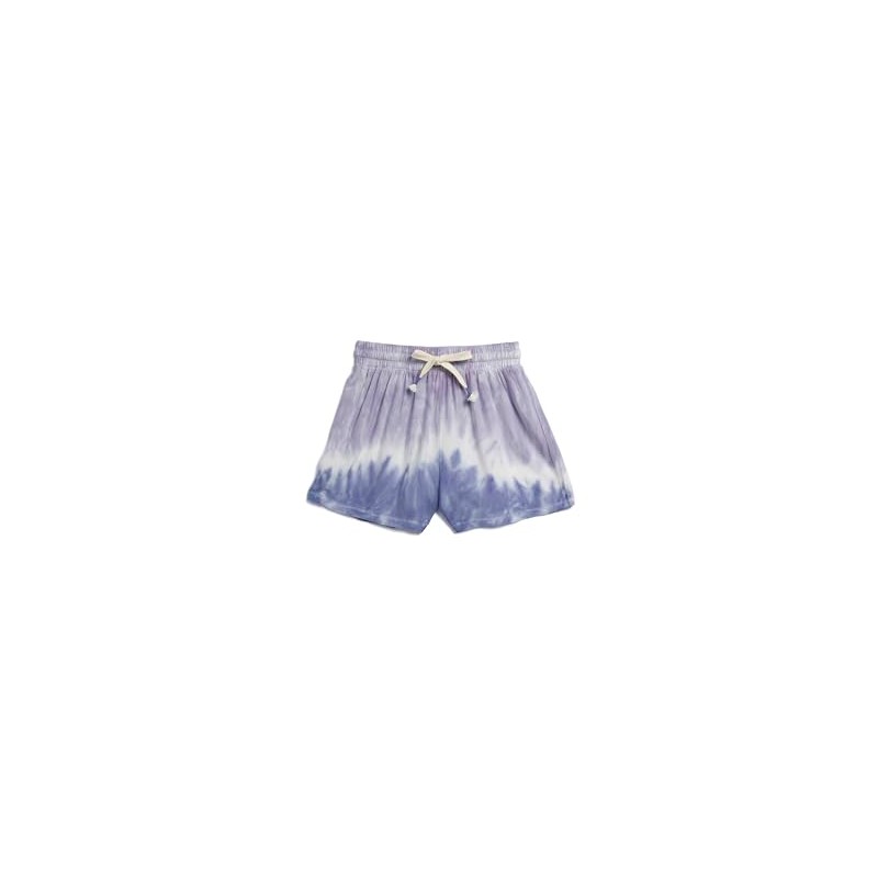 Splendid Girls' Tie Dye Drawstring Short, Lavender Violet