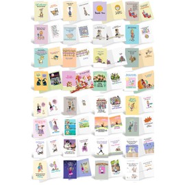 All Occasion Assortment PLUS Funny Birthday Assortment - Full Color Front & Inside! - Bulk Set Greeting Cards - Boxed All Occasion Cards With Greeting Inside (All Occasion & Birthday)