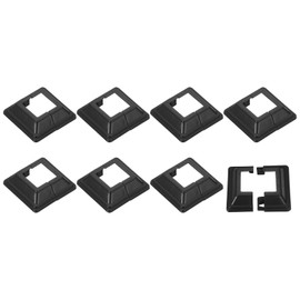QUARKZMAN Post Cladding, 8 Pieces 32 x 32 mm/1.3 x 1.3 inches, Plastic Gap Style Post Base Cover for Fence, Stair Railing, Porch, 72 x 72 mm/2.8 x 2.8 inches (Total Size)