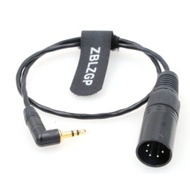ZBLZGP Audio Input Cable for Arri Alexa XT SXT Camera 3.5mm Stereo to XLR 5 Pin Male