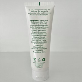 Glow Village Renew Gentle Facial Cleanser with Botanical Hyaluronic Acid | Vegan, Organic | Deep Cleansing, Blemish-Fighting | For Sensitive and Combination Skin| Fragrance Free | 4 oz