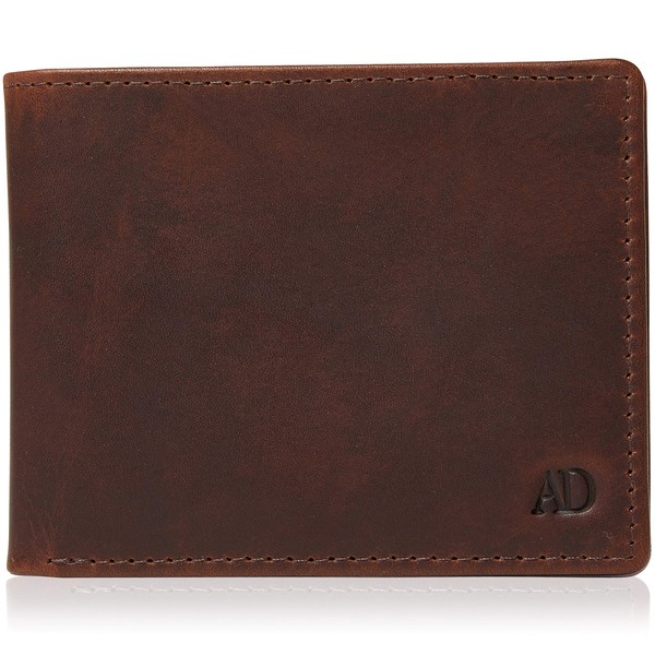 Slim Leather Bifold Wallets for Men - Minimalist Mens Wallet