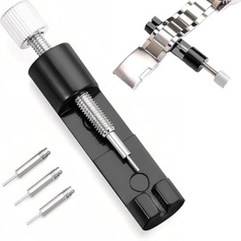 Watch Band Strap Link Pin Remover Adjust Repair Tool Kit for Watchmakers with Pins Spring Pusher Steel Punch (Red)