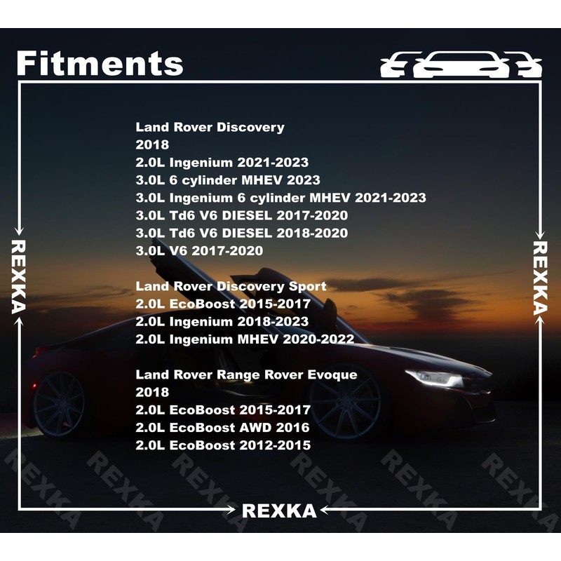 Rexka 15pcs Wheel Arch Moulding Retainer Clip for Land Rover