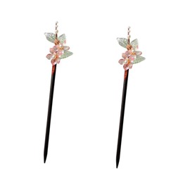 Beavorty 2pcs Ancient Hair Stick Elegant Retro Hairpin for Delicate Flower Design Hairpin for Traditional Dress and Cultural Events