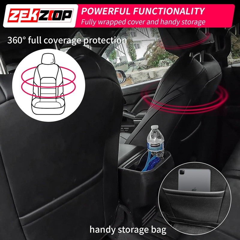 Zekzoop Seat Cover Compatible with 2024 2025 Toyota Tacoma Seat