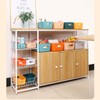 Mofeisor 6 Packs Plastic Storage Baskets with Handles, Cupboard Storage