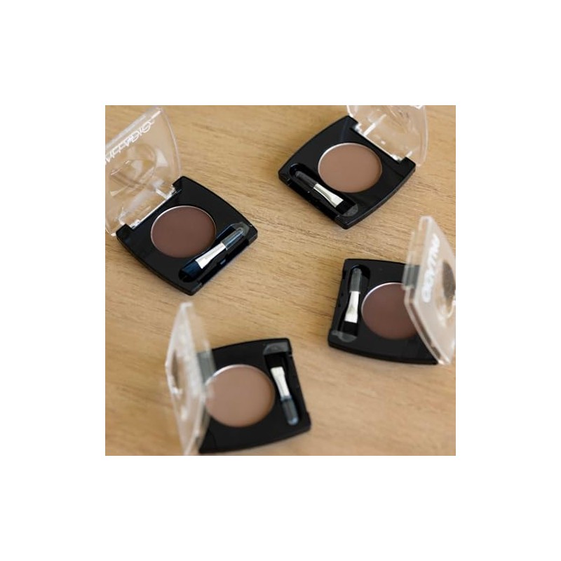 Palladio Polvo para Cejas Dark Brown, Polvo Suave y Natural,