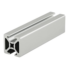 8020, 1004, 10 Series 1 Inch x 1 Inch Bi-Slotted Opposite Open Channel T-Slotted Aluminum Extrusion DIY Extruded Linear Bar Rail 80/20 (Smooth, Clear Anodize, 60" Long)