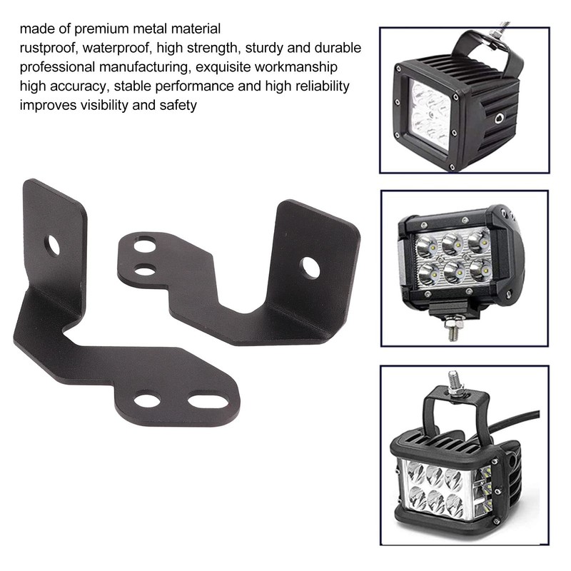 UTV LED Light Mounting Bracket 2 Pieces Side Pillar Mounting