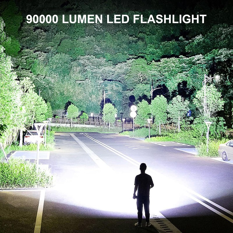 Lylting Rechargeable LED Flashlights High Lumens, 90,000 Lumens Super Bright