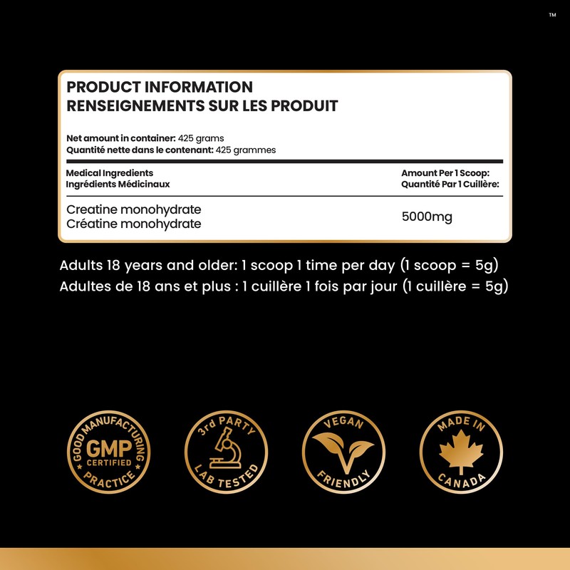 Creatine Monohydrate Powder - Unflavored Creatine for Pre Workout, Athletes