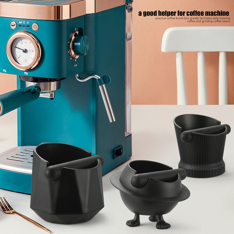 Coffee Knock Box ABS Black Non Slip Multifunctional Coffee Grind