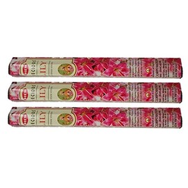 HEM (HEM): Incense Sticks, Incense, Hexagonal Incense, Set of 3 Boxes (Precious Lily)