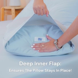 Sheet Story Bamboo Pillow Cases 2 Pack 50x75cm Size - 400 Thread Count, Soft and Cooling Pillowcases 2 pack Hypoallergenic Pillow Covers - Extra Deep Inner Flap and Envelope Closure Pillow cases