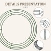 12 Pack 12 Inch Metal Wire Wreath Frames for Christmas