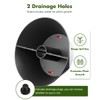 Koutemie 2-in-1 Umbrella Planter for Patio Table & Pole, Half
