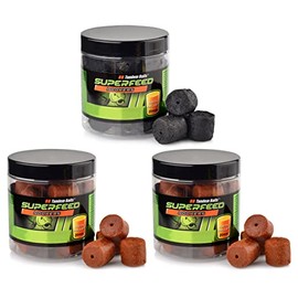Tandem Baits Set of 3 SuperFeed Hook Fatty Pellet Flavour Mix Robin Red | Carp Fishing Hookbaits | Carp Pellets | Carp Fishing Bait | Carp Bait | Carp Fishing Accessories for Monster Fish 20mm 150g
