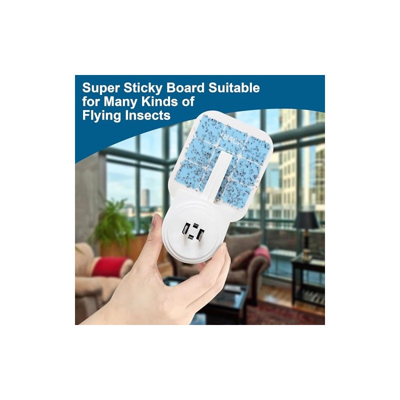 48 Pack Fly Traps Refills Glue Boards Compatible with Safer