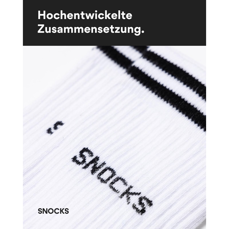 Snocks ® Men's & Women's Tennis Socks (4 x Pairs)