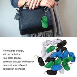 Cute Shoes Keychain, 20 Pcs Mini Rubber Slipper Keyring Ladies Mini Slippers Small Hole Pendant Accessories, Men Trendy Keychain Funny Gift or Handbags Decoration