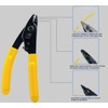 FIBAsource Fiber Optic Stripper, Three Hole Pigtail Pliers, Upgraded for