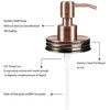 Amolliar Mason Jar Liquid Soap Dispenser Lid, Copper 2 Pack,