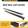 CNNELL Bed Rail Caps Stepside LH & RH Compatible with