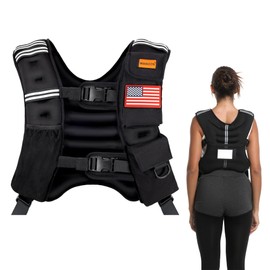 Wanoon 16LB Weighted Vest for Women & Intermediate Fitness - Adjustable Weight Vest for Power Walking, Jogging, Low-Impact HIIT & Cardio Workouts | Secure Fit, Breathable & Odor-Resistant