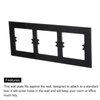 sourcing map Switch Surround Plate Wall Panel Decoration Three Gang
