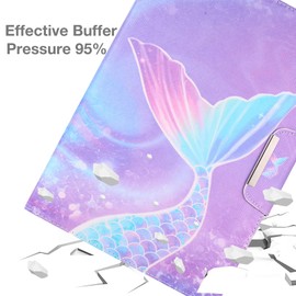 9.5-10.5 inch Tablet Case, Universal Protective Cover Stand Folio Case for 9 10 10.1 Inch Android Touchscreen Tablet, Mermaid