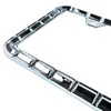 Creathome 3D Chrome License Plate Frames, Pure Zinc Alloy Metal