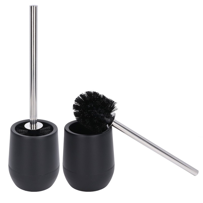 2Pcs Toilet Brush Robust Lockable Threads Efficient Safe Durable Material