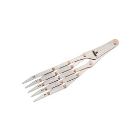 1PCS DIY Leather Craft Belt Quick Mark Equally Spacing Isometric Divider Ruler Tool Cutter Punch Leatherworker Auxiliary Tool (S/5 Teeth)