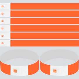 idoorfree Disposable Wristbands, 9 Colors Available, 100, 200, 450, 500, 1000 Pieces, Color Wristbands, Entrance Band, Tape, Entrance Limit, One Touch Installation, For People Counting, Amusement