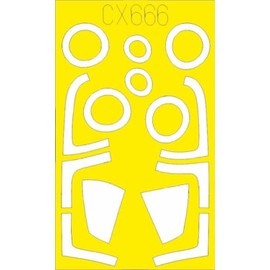 Eduard EDUCX666 1/72 F-15J MSIP Paint Mask Seal (For Fine Mold) Plastic Model Masking Seal