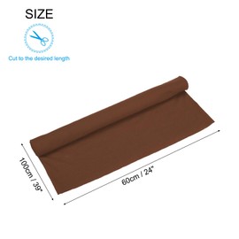 MECCANIXITY 39" Elastic Cuffs Ribbed Trims Cotton Fabric Knit Rib Stretch Tape Cuff Sleeve Waistband for Sewing, 24" Wide Light Brown