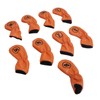 9pcs Golf Club Cover PU Leather Stylish Portable Golf Head