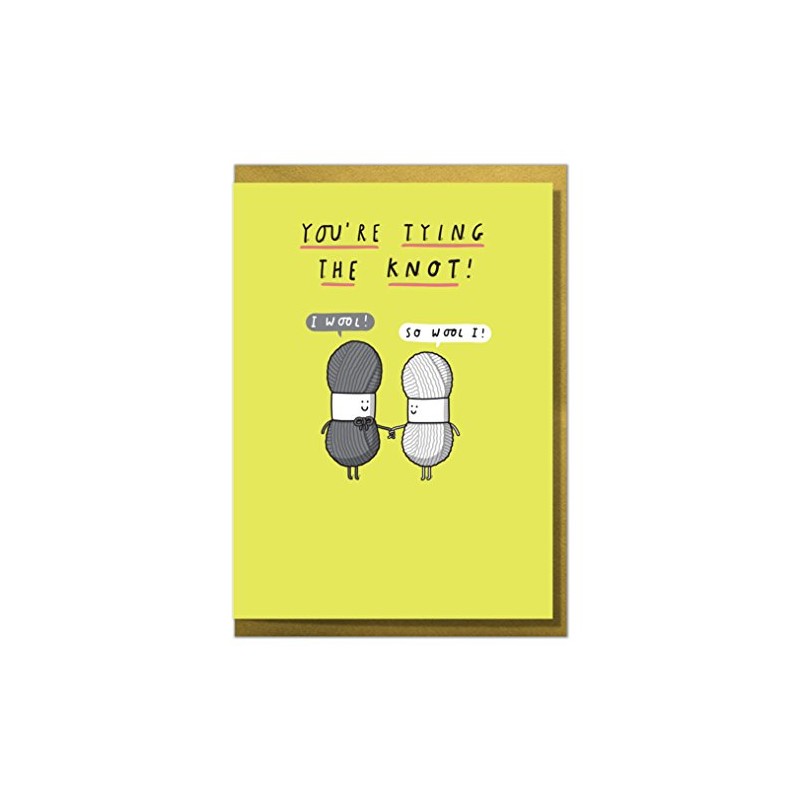 You're Tying The Knot! Fun, Cute Wedding Card