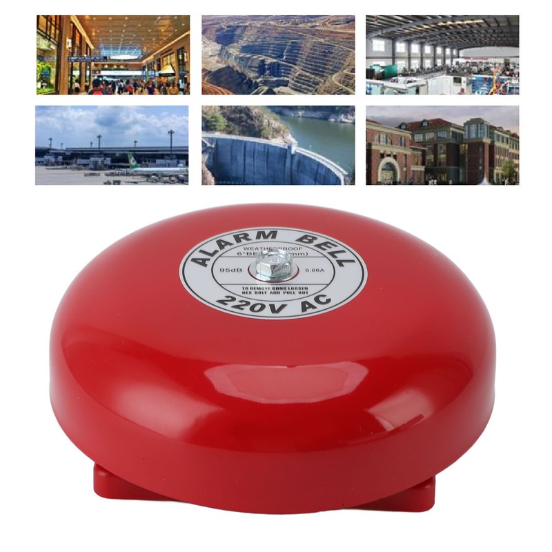 Fire Alarm Bell High Sensitivity Super Loud Sound Electric Round