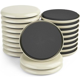 Tivddikun Furniture Sliders, 20pcs-3 1/2” Furniture Sliders for Carpet, Furniture Pads Hardwoods Floors, Heavy Duty Furniture Movers Sliders, Reusable Moving Pads, Floor Protectors for Carpet