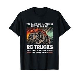 Retro Vintage Rc Car You Can't Buy Happiness Buy Rc Trucks T-Shirt