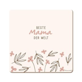 Graphic Workshop Funny Cork Coaster | Beste Mama der Welt, Colourful
