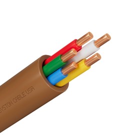 Syston 18/5 Thermostat Doorbell HAVC Heating Control Cable Wire, 100% Solid Copper Conductors CL3R/FT4/CMR Riser-Rated UL/ETL Listed, UV Resistant RoHS for Indoor/Outdoor Low Voltage Applications Use